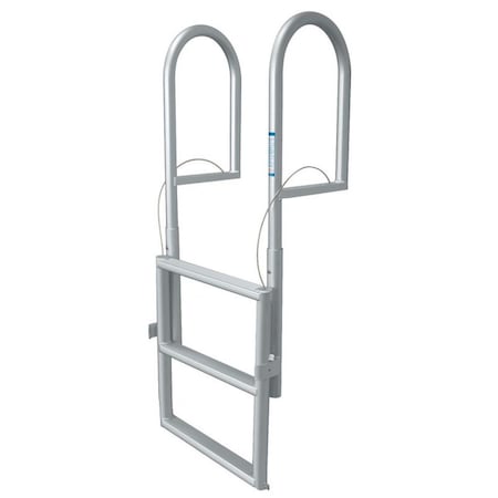 Jif Marine 4-Step Standard Lift Dock Ladder - Anodized Aluminum JI308253